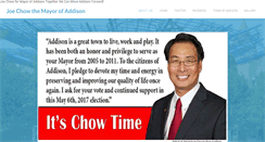 Desktop Screenshot of joechowcampaign.com